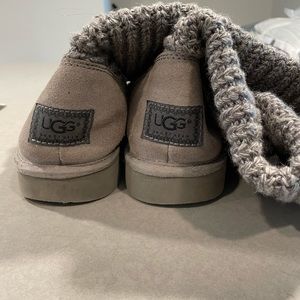 UGG Grey Knit Boots size 10, worn twice